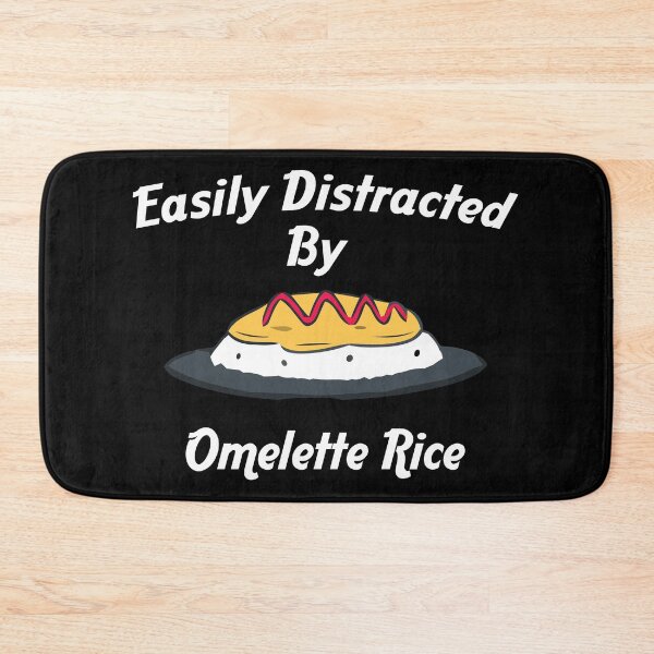Item preview, funny omelette lovers,Easily Distracted By Omelette With Rice Kawaii Omurice  designed and sold by BestTshirtArt.