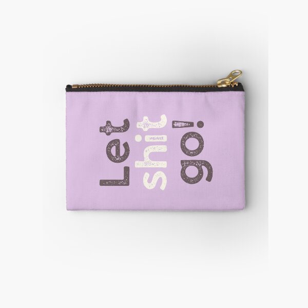 Item preview, Let shit go! simple pattern grunge typewriter style designed and sold by WordStruggle.