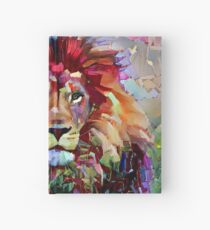 Colorful Lion Painting Hardcover Journal