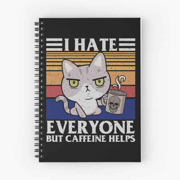 Item preview, I Hate Everyone But Caffeine Helps - Coffeeholic Quotes designed and sold by antevasinart.