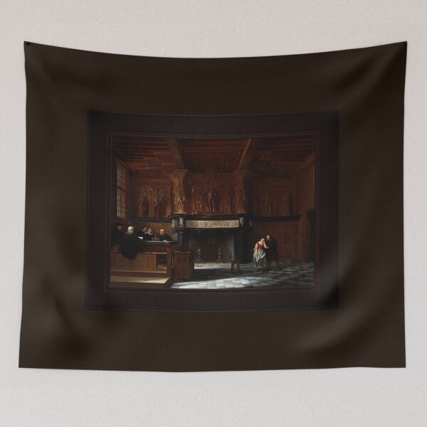Item preview, The Courtroom Of The Burgt Vrije, In Bruges by François Joseph Corneille Haseleer Remastered Xzendor7 Classical Art Old Masters Reproductions designed and sold by Xzendor7 Digital Art Creations.