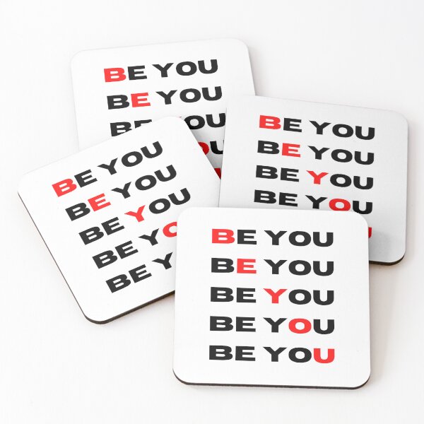 Item preview, Be You repeated word design designed and sold by HuGoDesignZ.