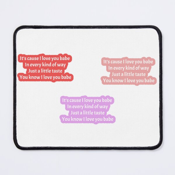 Item preview, It's cause I love you babe sticker pack designed and sold by ameliazhengg.