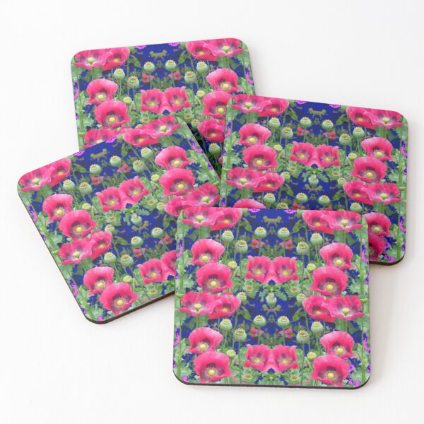 Item preview, ABSTRACT PINK POPPY GARDEN PATTERNS PINK  ART designed and sold by sharlesart.