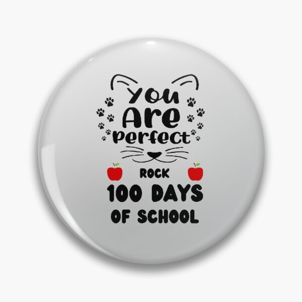 Item preview, You Are Perfect Rock 100 Days Of School The Best Teacher Cat Paw Design designed and sold by BestTeacher.
