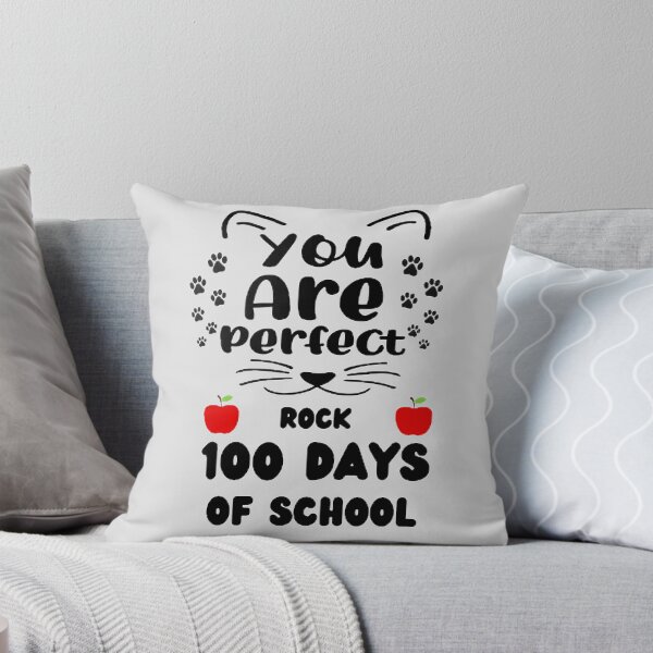 Item preview, You Are Perfect Rock 100 Days Of School The Best Teacher Cat Paw Design designed and sold by BestTeacher.