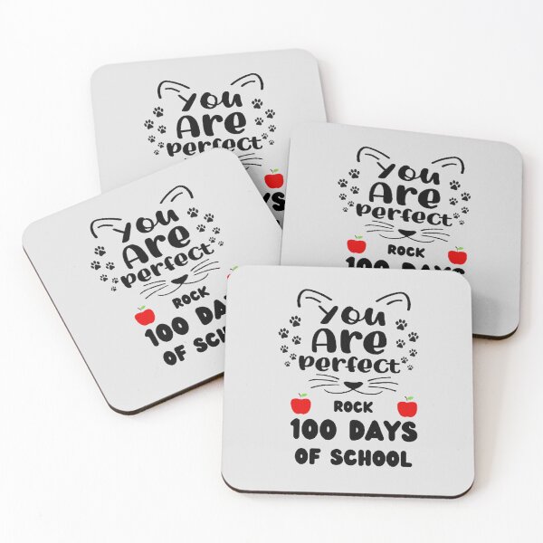 Item preview, You Are Perfect Rock 100 Days Of School The Best Teacher Cat Paw Design designed and sold by BestTeacher.