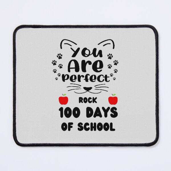 Item preview, You Are Perfect Rock 100 Days Of School The Best Teacher Cat Paw Design designed and sold by BestTeacher.