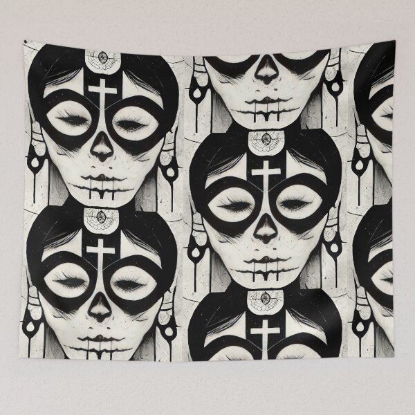 Item preview, Dia De Los Muertos Woman designed and sold by NuminousYes.