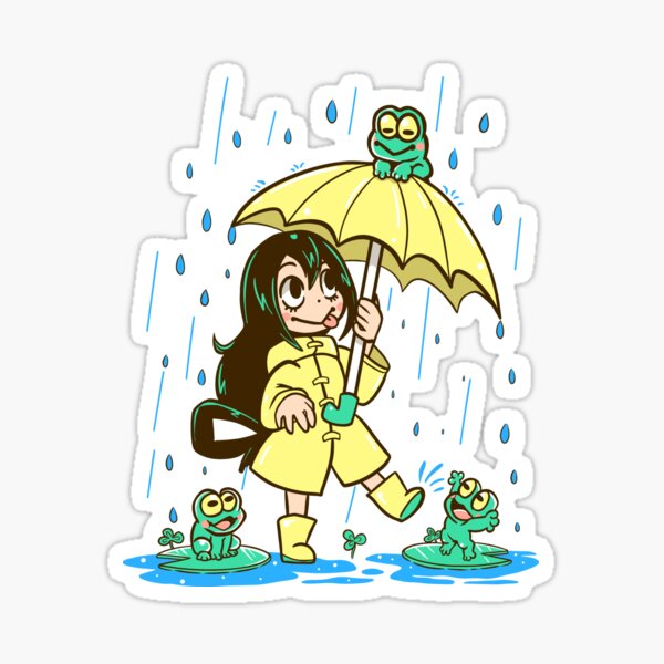 Best Frog Girl Sticker