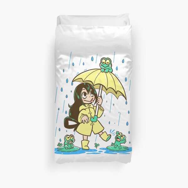 Best Frog Girl Duvet Cover