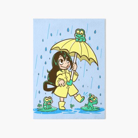 Best Frog Girl Art Board Print