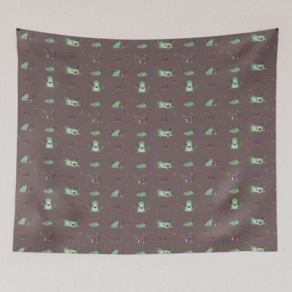 Item preview, Brown Frog Pattern designed and sold by HannahOSteen.