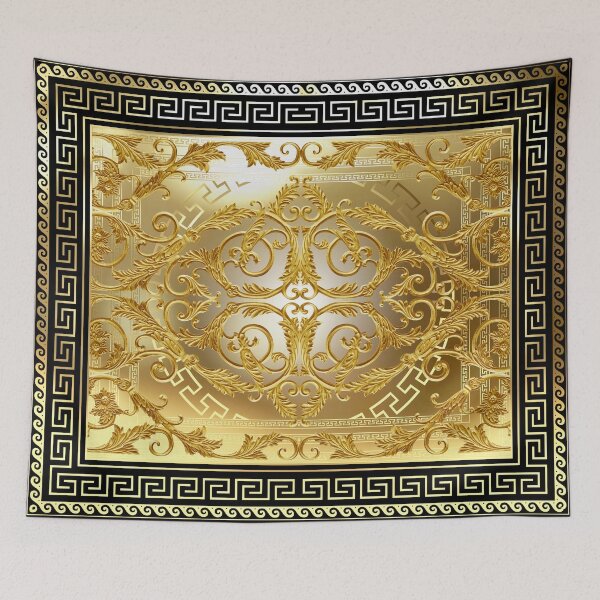 Item preview, Ornate Baroque Gold Black Greek Keys Meander  designed and sold by Yiorgos Designs.