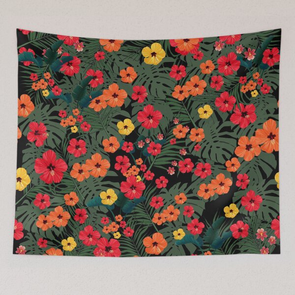Item preview, Tropical hibiscus pattern designed and sold by Cutiespattern.