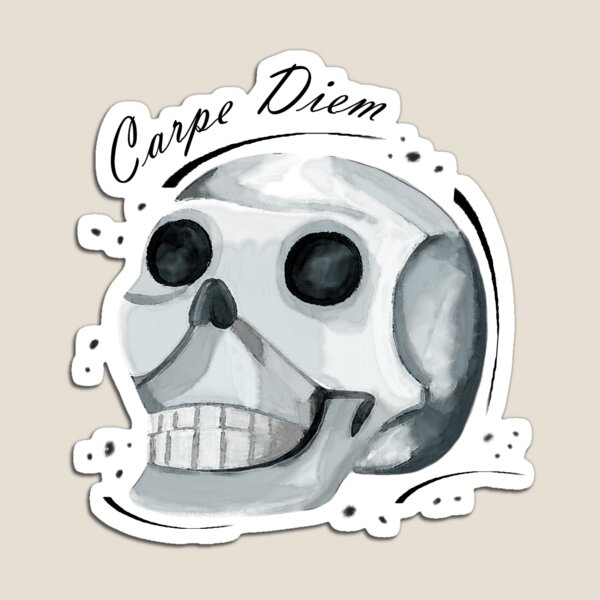 Item preview, Skull Carpe Diem designed and sold by Fundartcreative.