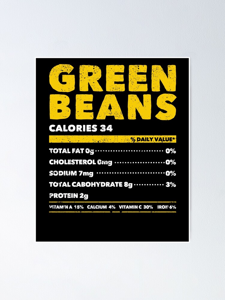 Funny Green Bean Diet Thanksgiving Matching Poster For Sale By Yanyo