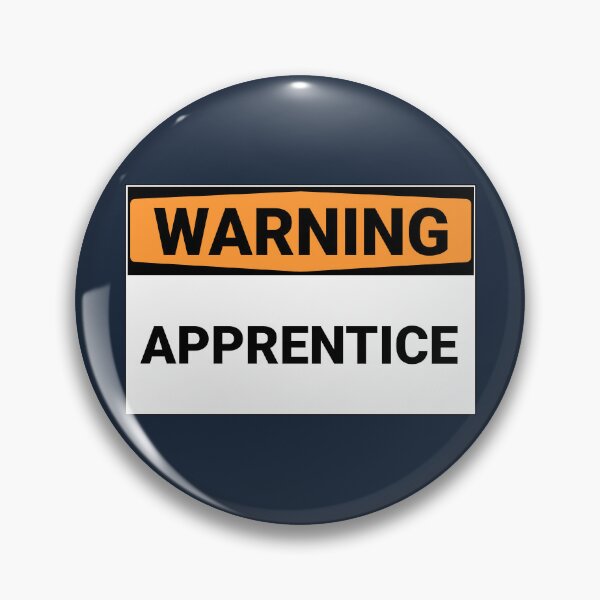 Item preview, Warning Apprentice Sign designed and sold by Sour Soul.