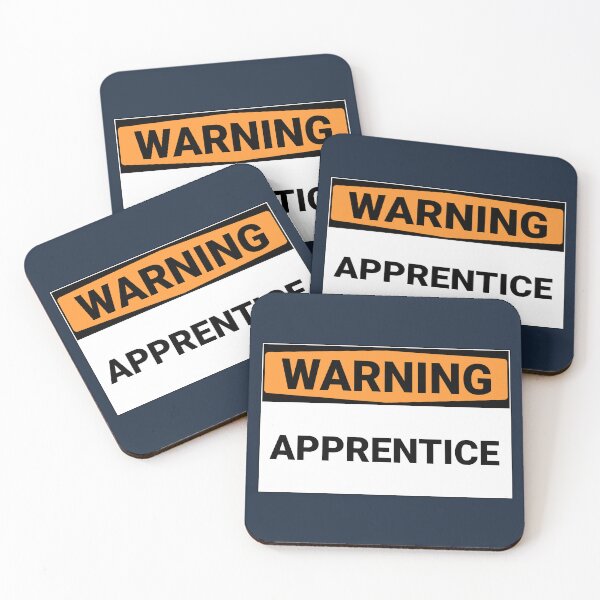 Item preview, Warning Apprentice Sign designed and sold by Sour Soul.