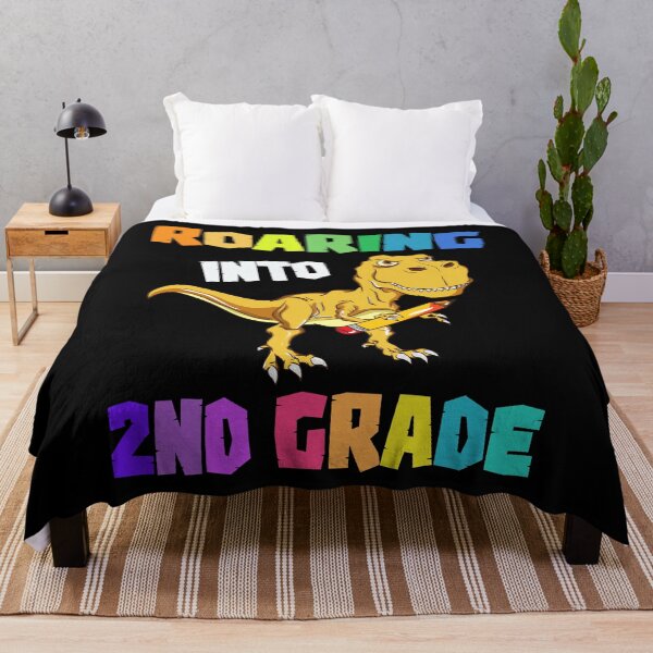 Item preview, Kids Roaring Into 2nd Grade T-Rex Dinosaur First Day Of School  designed and sold by omgsavariya.