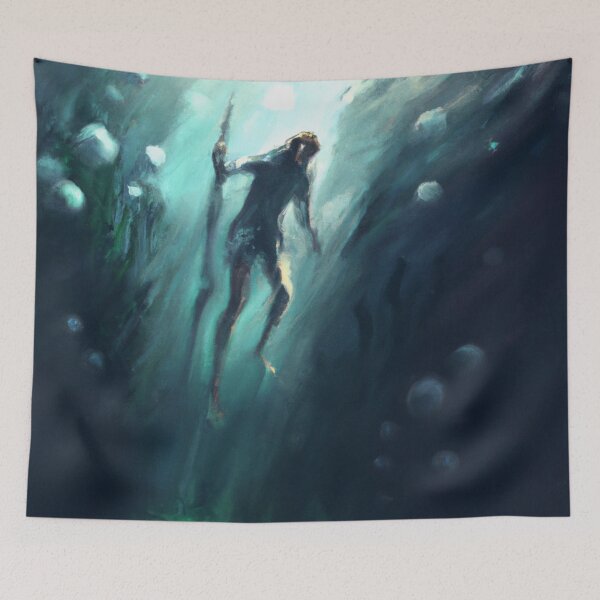 Item preview, Underwater Skeleton Man designed and sold by Parag's Travel Shop.