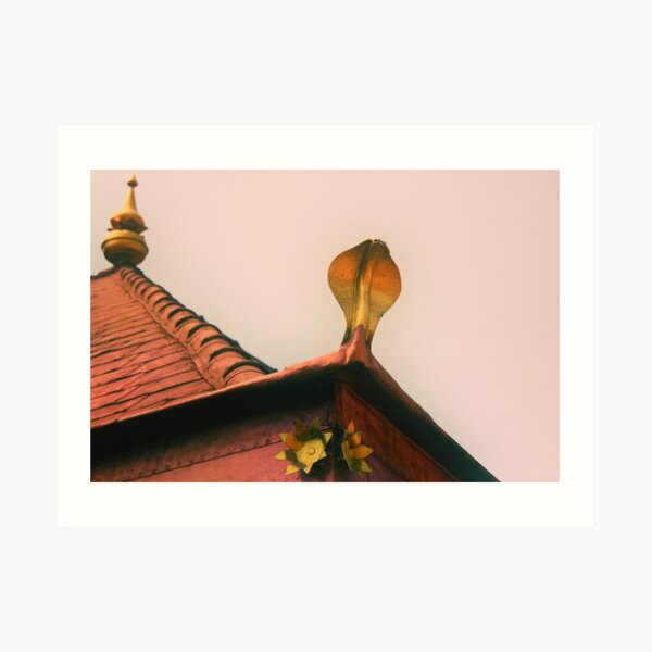 the snake temple Art Print