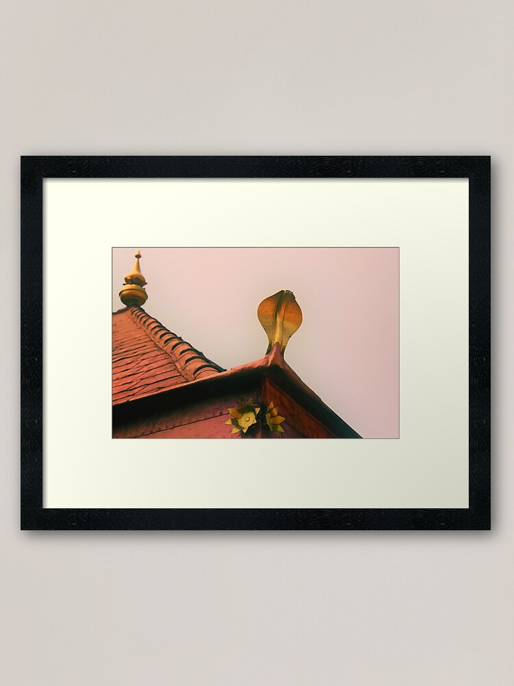 Alternate view of the snake temple Framed Art Print