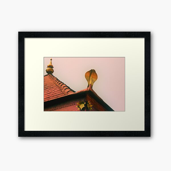 the snake temple Framed Art Print