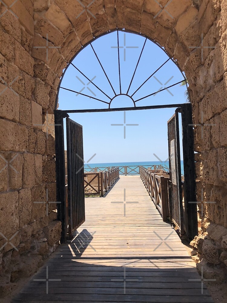 "Gate, Caesarea gate, Holy land " Poster for Sale by PicsByMi Redbubble
