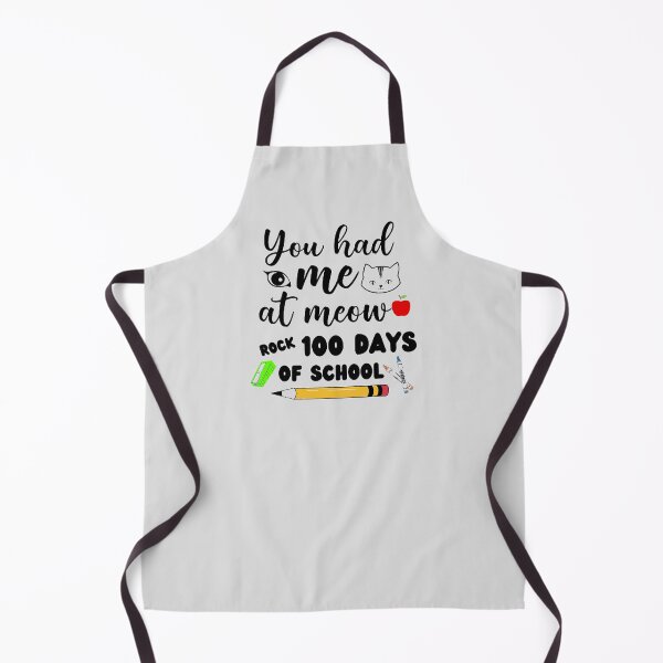 Item preview, You Had Me At Meow Rock 100 Days Of School The Best Teacher Cat Design designed and sold by BestTeacher.