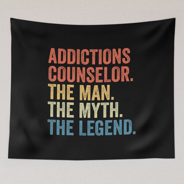 Item preview, Addictions Counselor The Man The Myth The Legend: Substance Abuse Funny Addiction Counselor Gift designed and sold by Adexyl.
