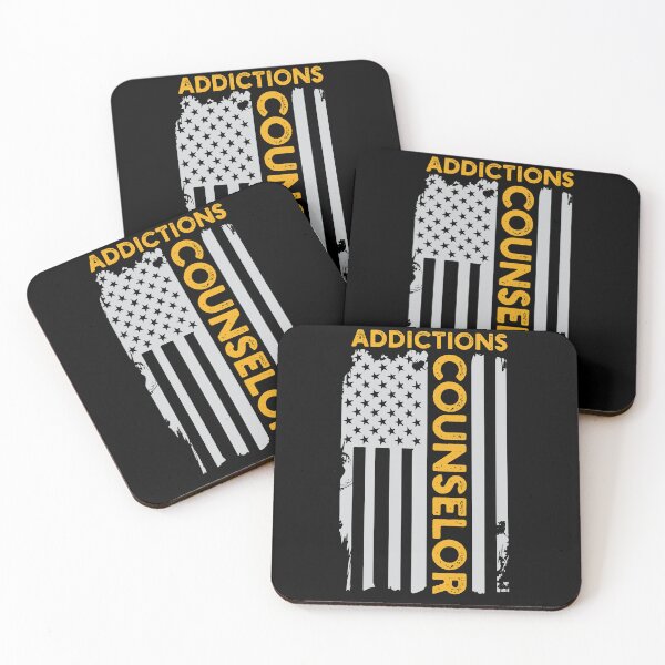 Item preview, Addictions Counselor USA Flag: Substance Abuse Funny Addiction Counselor Gift designed and sold by Adexyl.