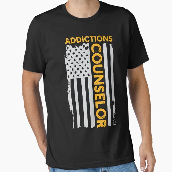 Item preview, Addictions Counselor USA Flag: Substance Abuse Funny Addiction Counselor Gift designed and sold by Adexyl.