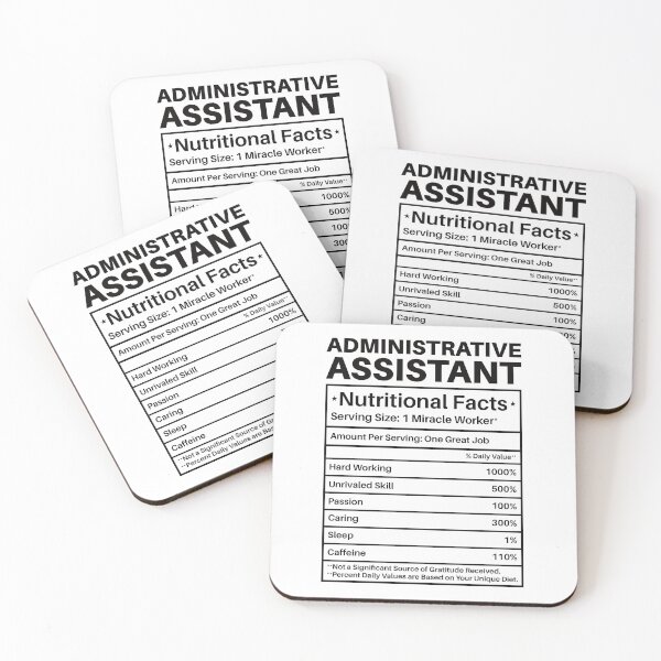Item preview, Administrative Assistant Nutritional Facts: Funny Administrative Assistant Gift designed and sold by Adexyl.