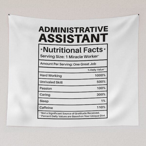 Item preview, Administrative Assistant Nutritional Facts: Funny Administrative Assistant Gift designed and sold by Adexyl.