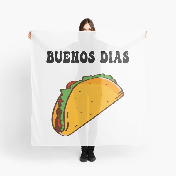 Item preview, funny tacos quote lovers,Buenos Dias Tacos designed and sold by BestTshirtArt.