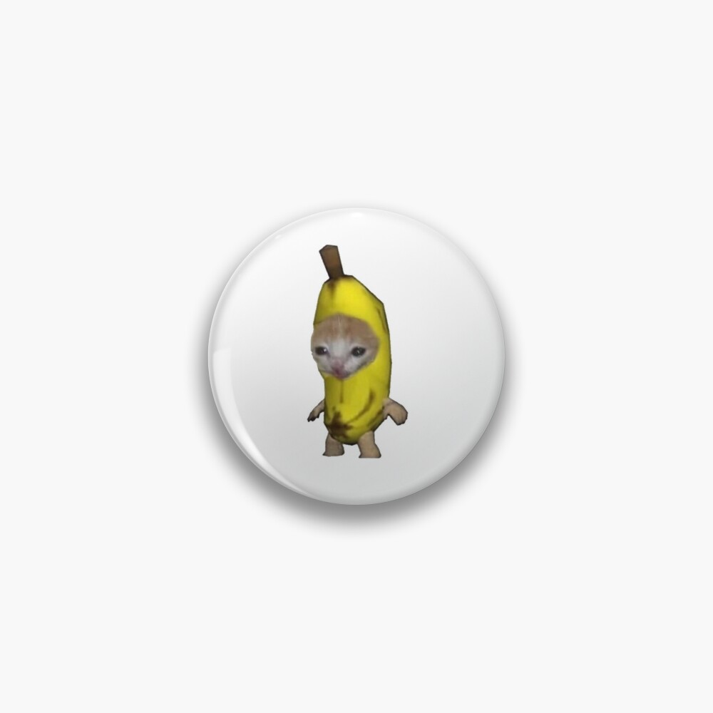 Crying Banana Cat  Pin for Sale by sticker-house