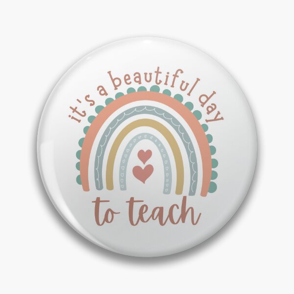 Item preview, It's a Beautiful Day to Teach - Early Childhood Education - Education - Teacher - Teachers - Pastel Rainbow designed and sold by Ausome  Behavior.