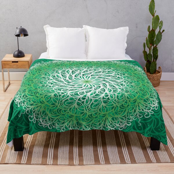 Item preview, Green bright mandala designed and sold by JoyColorLove.