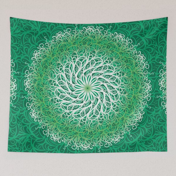 Item preview, Green bright mandala designed and sold by JoyColorLove.