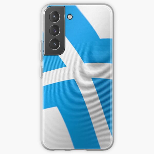 Blue Stylized Cross Samsung Galaxy Soft Case