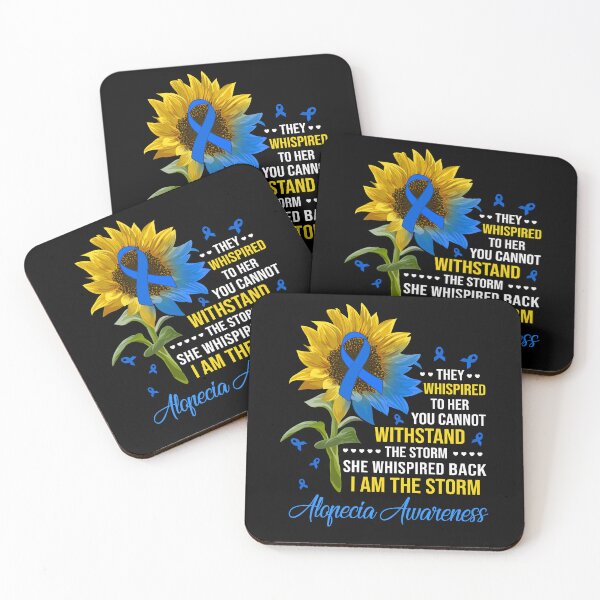 Item preview, Sunflower Ribbon Alopecia Areata Awareness designed and sold by Scotte-Swiercz.
