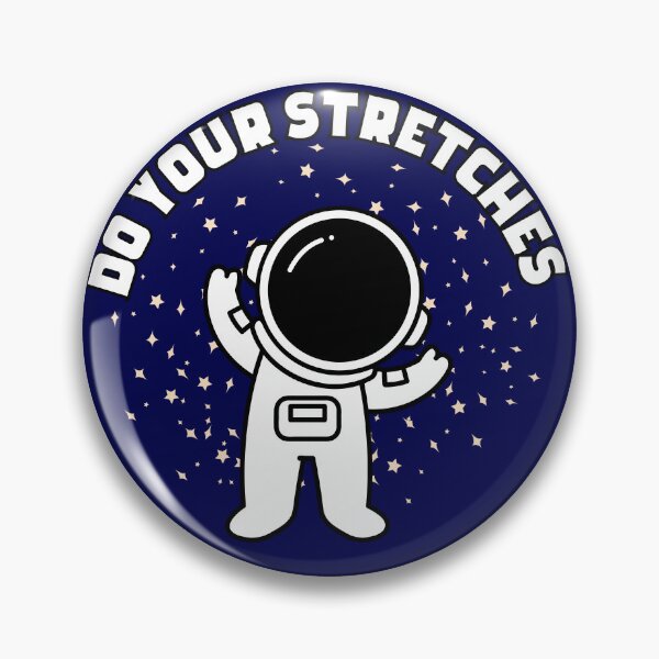 Item preview, Do Your Stretches Cute Astronaut Circle  designed and sold by Pink Ribbon.