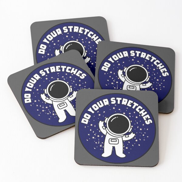 Item preview, Do Your Stretches Cute Astronaut Circle  designed and sold by Pink Ribbon.