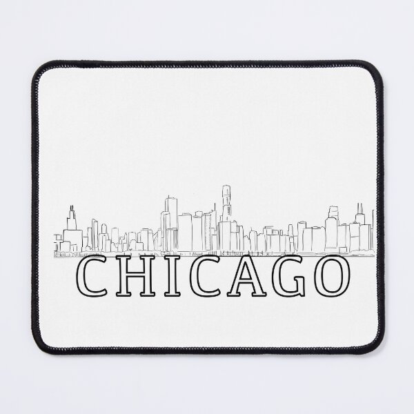 Item preview, Line outline of the Chicago Skyline - WelshDesigns designed and sold by welshdesigns.