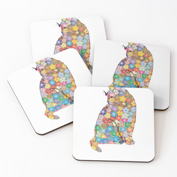 Item preview, Flower Cat Colored Design designed and sold by Thonja.