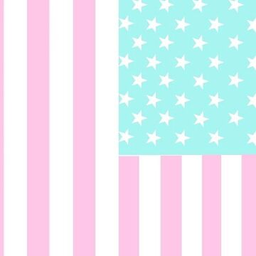 Artwork thumbnail, Pastel American Flag by Claire Dougherty