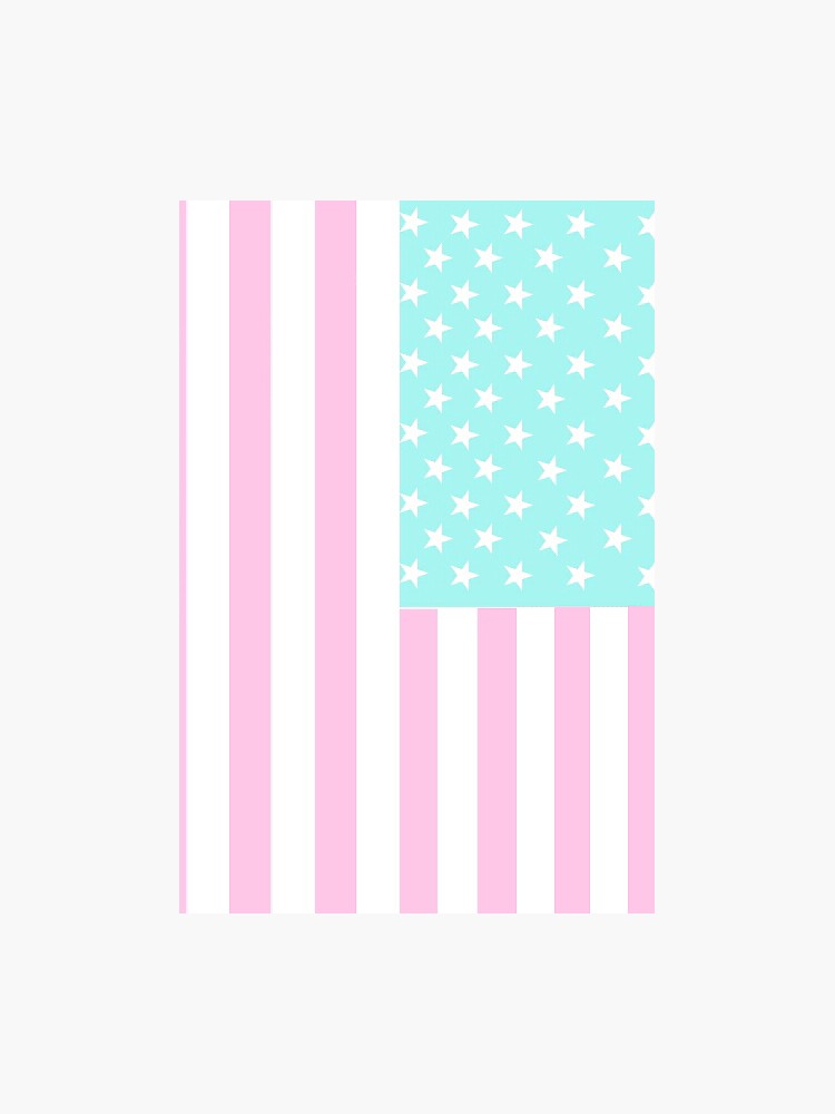 Thumbnail 3 of 3, Sticker, Pastel American Flag designed and sold by cedougherty.
