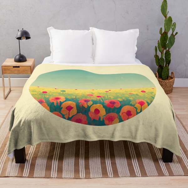 Item preview, Beautiful painted field of flowers designed and sold by MadSwellDesigns.