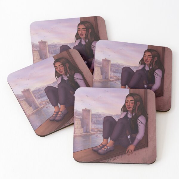 Item preview, Inej on the window sill designed and sold by opal-stars.